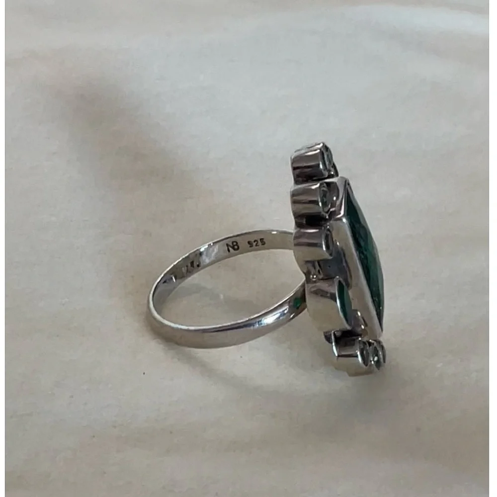 NEW Nicky Butler 925 Sterling Silver Peridot and Green Multi Gemstone Ring - Picture 6 of 6